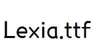 Lexia.otf