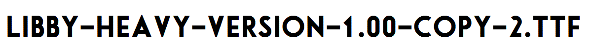 Libby-Heavy-Version-1.00-copy-2.ttf