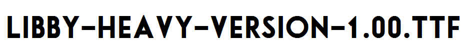 Libby-Heavy-Version-1.00.ttf