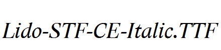 Lido-STF-CE-Italic.TTF