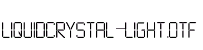 LiquidCrystal-Light.otf