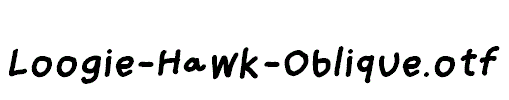Loogie-Hawk-Oblique.otf