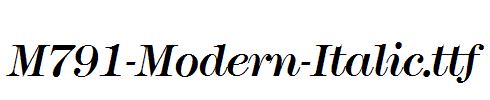 M791-Modern-Italic.ttf