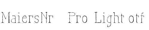 MaiersNr.21Pro-Light.otf