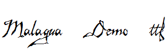 Malagua-Demo.TTF