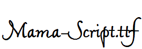 Mama-Script.ttf