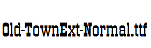 Old-TownExt-Normal.ttf