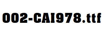 fonts 002-CAI978.ttf