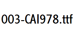fonts 003-CAI978.ttf