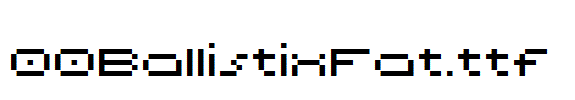 fonts 00BallistixFat.ttf
