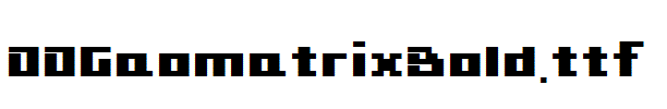 fonts 00GeometrixBold.ttf