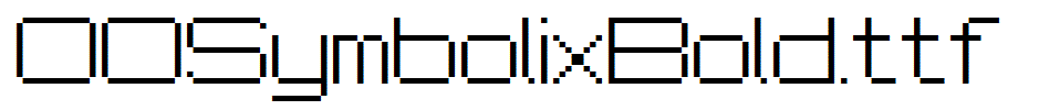 fonts 00SymbolixBold.ttf