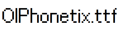 fonts 01Phonetix.ttf