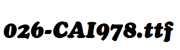 fonts 026-CAI978.ttf
