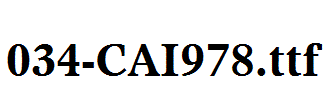 fonts 034-CAI978.ttf