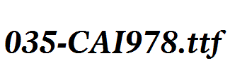fonts 035-CAI978.ttf
