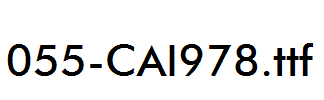 fonts 055-CAI978.ttf