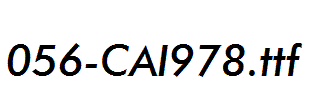 fonts 056-CAI978.ttf