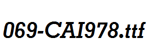 fonts 069-CAI978.ttf
