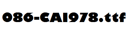 fonts 086-CAI978.ttf
