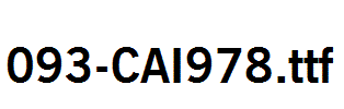fonts 093-CAI978.ttf