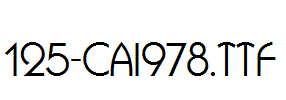 fonts 125-CAI978.ttf