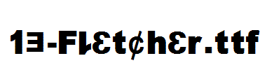 fonts 13-Fletcher.ttf