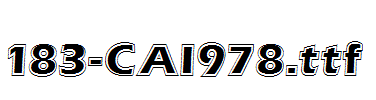 fonts 183-CAI978.ttf