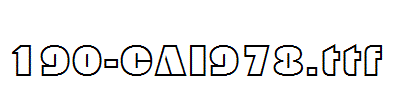 fonts 190-CAI978.ttf