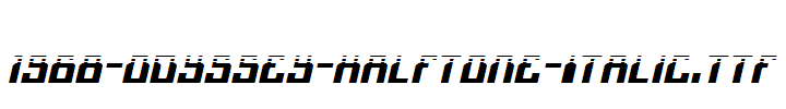 fonts 1968-Odyssey-Halftone-Italic.ttf