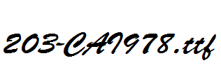 fonts 203-CAI978.ttf