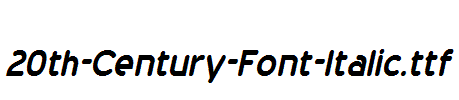 fonts 20th-Century-Font-Italic.ttf