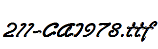 fonts 211-CAI978.ttf