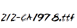 fonts 212-CAI978.ttf