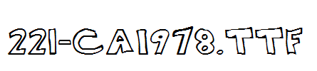 fonts 221-CAI978.ttf