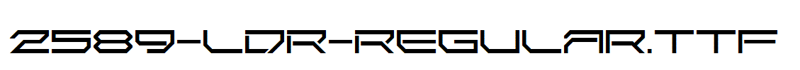 fonts 2589-LDR-Regular.ttf