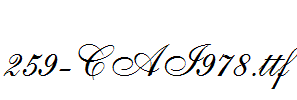 fonts 259-CAI978.ttf