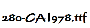 fonts 280-CAI978.ttf