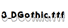 fonts 3-DGothic.ttf