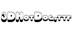 fonts 3-DHotDog.ttf