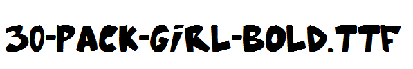 fonts 30-Pack-Girl-Bold.ttf