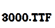 fonts 3000.ttf