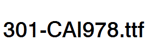 fonts 301-CAI978.ttf