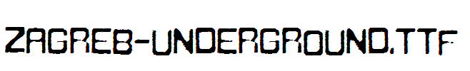 fonts Zagreb-Underground.ttf
