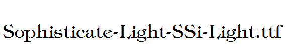 Sophisticate-Light-SSi-Light.ttf