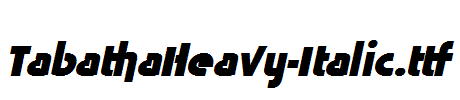 TabathaHeavy-Italic.ttf