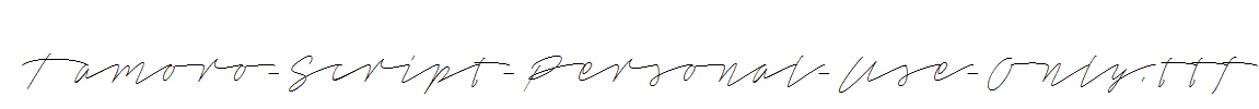 Tamoro-Script-Personal-Use-Only.ttf