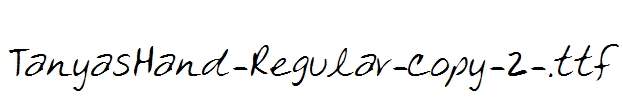 TanyasHand-Regular-copy-2-.ttf