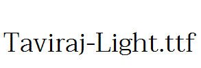 Taviraj-Light.ttf