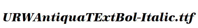 URWAntiquaTExtBol-Italic.ttf